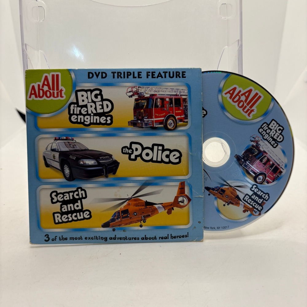 All About Big Red Fire Engines The Police Search and Rescue DVD Triple Feature